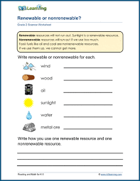 Come and take a look at our multiplication pages, or money flashcards. Renewable Resources Worksheets K5 Learning