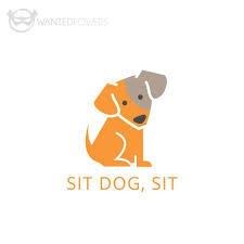Custom Pre Made Logo Design Dog Sit Logo Pet Logo Dog Logo Design Dog Sitting Dog Logo