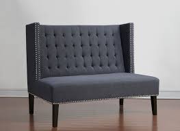 Shop wood dining benches in a variety of styles and designs to choose from for every budget. Tov Furniture Modern Halifax Grey Linen Banquette Bench Tov 63114 Grey Furniture Dining Room Bench Banquette