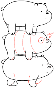 I really love this show ^^. How To Draw Grizzly Panda And Ice Bear From We Bare Bears Bearstack How To Draw Step By Step Drawing Tutorials