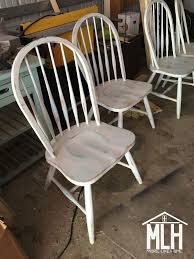 Updating Second Hand Chairs With Spray Paint Painted Wooden Chairs Wooden Kitchen Chairs Painted Wood Chairs