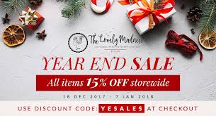 You still have the whole month to enjoy this shopping spree and huge discounts. Year End Sales Lovelymadness Clothing Malaysia