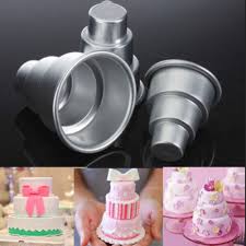 3 tier mini wedding cake pan. New Cake Trays Mini 3 Tier Cake Pan Tins Cupcake Pudding Pizza Molds Diy Home Decors Birthday Party Supplies Wholesale 1pcs Cake Molds Aliexpress