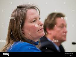 U.S. Army Corps of Engineers Regulatory Program Chief Margaret  Gaffney-Smith, left, and Bureau of Land Management Deputy Director for  Operations Mike Pool, testify