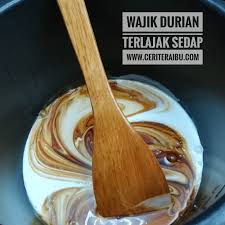 Kalau nk banyak gandakan sukatan) 3 biji telur 1/2 cawan tepung gandum 1 sudu. Resepi Wajik Durian Noxxa Terlajak Sedap Ceritera Ibu