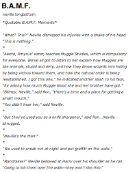 Bamf In Urban Dictionary Just Has A Bunch Of Examples Of Neville Being A Bamf Harry Potter Universal Harry Potter Love Harry Potter Quizzes