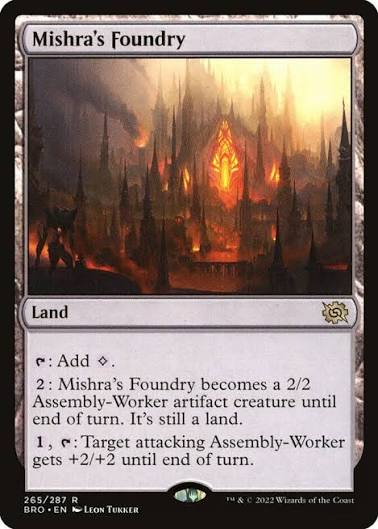 Mishra's Foundry · The Brothers' War (BRO) #265 · Scryfall Magic: The Gathering Search