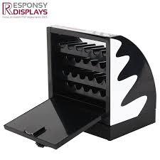 Table Top Black Acrylic Tool Bit Display Box Stand With Lock Display Boxes Acrylic Display Acrylic Display Box