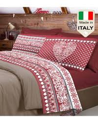 Particolare risvolto applicato che ne permette l'uso come fosse un copriletto. Completo Lenzuola Letto Made In Italy Stampati In Puro Cotone Al 100