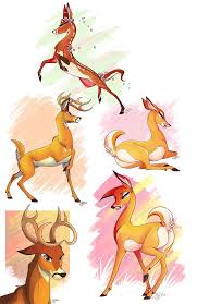 Deer Commissions By Probablyfakeblonde Deviantart Com On Deviantart Deer Drawing Deer Cartoon Animal Drawings