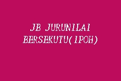 To think that in this modern world in which technology rules and the computer has influenced the way we do things, a certain crop of people will still cling to the old ways of doing things is amazing. Jb Jurunilai Bersekutu Ipoh Valuer Estate Agent In Ipoh
