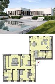 Prefabricated Bungalow Toulouse Modern With Flat Roof Gussek House Direct Construction In 2020 Minimalist Architecture Architecture House Modern House Floor Plans