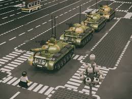 Tomorrow's a new day, comrade. Tank Man Photo Recreation Render 2048x1536 Lego