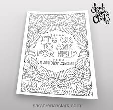 With intricate illustrations (some more complex than others), playful patterns, and iconic images based on pages from such titles as the cat in the hat, oh, the places you'll go!, the lorax. It S Ok To Ask Coloring Page Sarah Renae Clark Coloring Book Artist And Designer