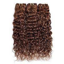 4.1 out of 5 stars. Fashion Lady Medium Brwon Water Wave Human Hair Weave Bundles Brazilia Ninthavenue Europe