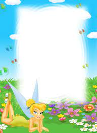 Tinkerbell Kids Transparent Frame Gallery Yopriceville High Quality Images And Transparent Png Fr Tinkerbell Pictures Tinkerbell Invitations Disney Frames