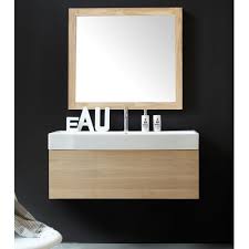 Maybe you would like to learn more about one of these? Meuble Suspendu En Chene Avec Plan Vasque 56 80 Ou 110 Cm Basic