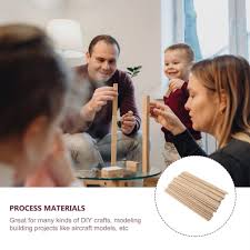 ‪Loose Parts LDBKLGHJ Balsa Wood Sticks - 500g Pack Of Natural Craft Sticks  For DIY Projects Wooden Artisan Sticks‬‏