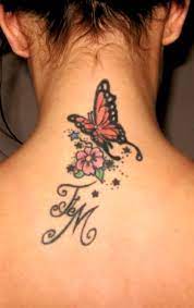 Butterfly Tattoo Back Of Neck Tattoo Neck Tattoo Butterfly Tattoo