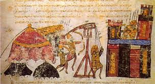 Byzantine Trebuchet Skylintzes Byzantine Battle Tactics Wikipedia Byzantine Army Byzantine Art Ancient Origins