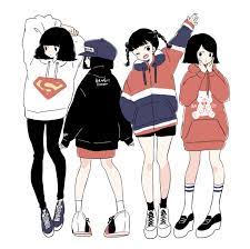 パーカー女子 田中 のイラスト quesolola v 采集到 free style 415图 花瓣插画 キュートなアート キャラクターアート パーカー女子
