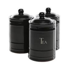 Black And White Striped Kitchen Canisters Black Color In Home Decorating Black Kitchen Canisters Goth Home Decor