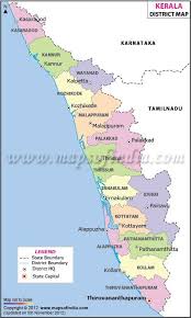 Kerala District Map Map Political Map India Map