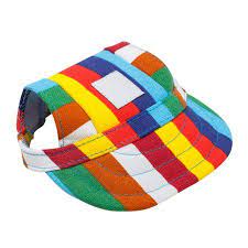Pet Sun Protection Hats Multi Pattern Optional For Dogs Puppy Baseball Hat With Ear Holes Walmart Com In 2021 Dog Hat Unique Dog Collars Animal Fashion