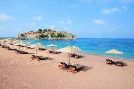 Beach Near Sveti Stefan Island In Montenegro Best Beaches In Europe Most Beautiful Beaches Beautiful Beaches