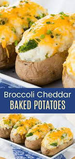 Broccoli Cheddar Twice Baked Potatoes Recipe Cupcakes Kale Chips Recipe Baked Potato Recipes Broccoli Cheddar Broccoli And Potatoes
