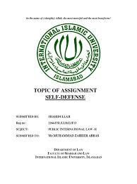 Course convener name of this assignment item: Title Page Iiui