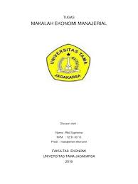 Maybe you would like to learn more about one of these? Makalah Ekonomi Manajerial Bu Rosa Pdf