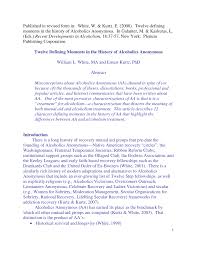 I recently attended my first aa meeting. Pdf Twelve Defining Moments In The History Of Alcoholics Anonymous