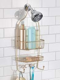 42 Things That Ll Give You No Choice But To Stay Organized Shower Shampoo Holder Glass Shower Shelves Bathroom Shower