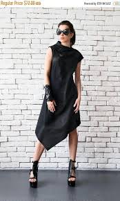 Loose Black Tunic Dress Asymmetric Black Dress Sleeveless Party Dress Black Summer Kaftan Long Short Dress Plus Size Dress Maxi Black Dress Asymmetrical Black Dress Tunic Tops Casual Maxi Tops