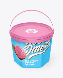 Download Matte Ice Cream Bucket Mockup In Bucket Pail Mockups On Yellow Images Object Mockups PSD Mockup Templates