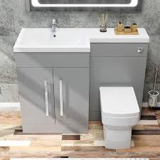 Grey Vanity Combine Unit Bathroom Furniture