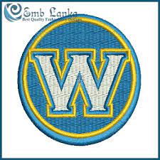Golden State Warriors Logo Embroidery Design Emblanka