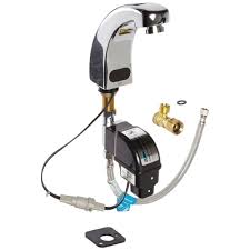 Think of happy customers instead of your building's plumbing with zurn's dependable aquaspec® commercial utility sink faucets. Zurn Battery Powered Single Hole Touchless Bathroom Faucet In Polished Chrome Z6913 Xl Aca Cp8 Mv The Home Depot