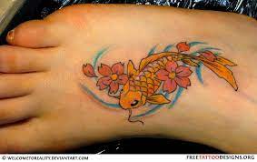 Foot Tattoo Gallery Tattoo Designs Foot Foot Tattoo Koi Fish Tattoo