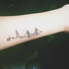 Sf Skyline By Amanda At Mission Ink San Francisco Ca Tattoos Minimalist Tattoo Tattoos Trendy Tattoos