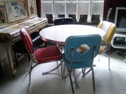 Retro Furniture 50s American Diner Kitchen Table Chair Made By Cola Red Ebay Retro Furniture Kitchen Table Chairs Furniture