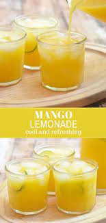 Mango Lemonade Recipe Mango Lemonade Lemonade Recipes Lemon Juice Recipes