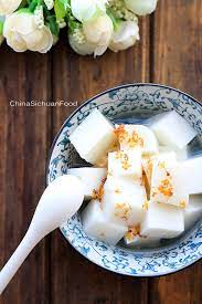 chinese almond tofu almond jelly china sichuan food asian desserts chinese dessert sweet soup