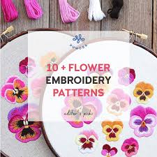 Olga on yellow flower embroidery design. Flower Embroidery Patterns Kits Floral Stitches For Your Home Pumora All About Hand Embroidery
