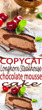 Packed with the trends, news & links you need to be smart, informed, and ahead of the curve. Copycat Longhorn Steakhouse Chocolate Mousse Cake Recipe Chocolate Mousse Cake Recipe Desserts Mousse Cake Recipe