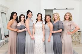 Besties Turned Bridesmaids Link In Bio To Shop Silver Taupe And Steel Grey In 2020 Taupe Bridesmaid Dresses Steel Grey Bridesmaid Dress Azazie Bridesmaid Dresses