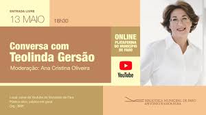 She is a writer, known for entre nós (2003), câmara clara (2006) and mar de letras (2011). Conversa Com A Escritora Teolinda Gersao Youtube