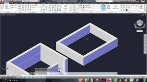 رسم غرفه 3d في الاوتوكاد والتعلم للاوامر Youtube