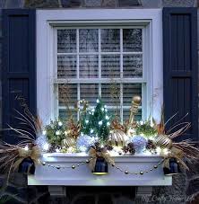 My Crafty Home Life Updating My Window Boxes Part 2 Christmas Window Boxes Christmas Deco Winter Window Boxes